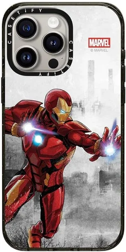 Vista 51 de CASETiFY Funda para iPhone Air, compatible con MagSafe Marvel VS CoLab Protección contra caídas de grado militar 4x de 8.2 pies Funda Capitán
