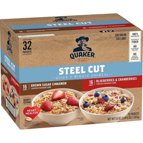 Vista 9 de Avena instantánea Quaker, paquete variado de 2 sabores sin gluten, 32