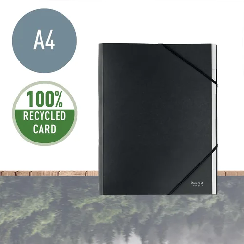 Vista 2 de L:Divisor Libro Recycle 6Tabs Tarjeta Negro