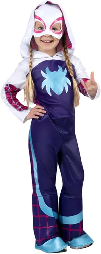 Vista 7 de MARVEL Official Toddler Deluxe Halloween Costume - Premium Quality Padded Jumpsuit and Fabric Headpiece (3T-4T)