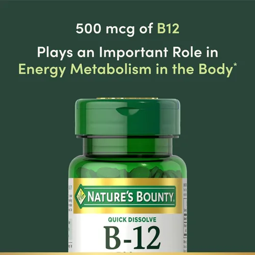 Vista 2 de Nature's Bounty Vitamina B-12 500 mcg, 100 ea(Paquete de 3)