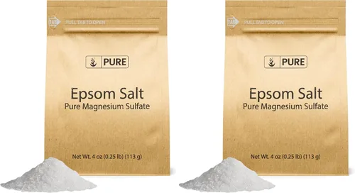 Vista 15 de Pure Original Ingredients Sal de Epsom Sulfato de magnesio puro, solución de remojo (4 onzas)