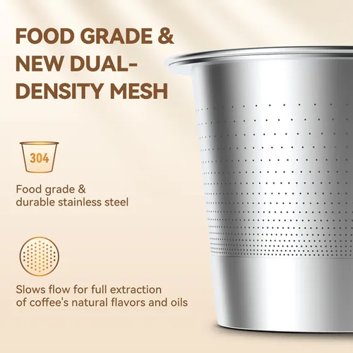 Vista 7 de CAPMESSO Cápsulas K reutilizables para Keurig 1.0: Cápsula de café de acero inoxidable metálica recargable K Cup - Filtros de café universales
