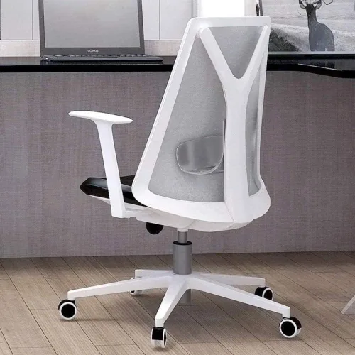 Vista 5 de Silla de computadora, silla de oficina en casa, silla de estudio, silla de dormitorio, respaldo elevador, silla cómoda de ingeniería sedentaria