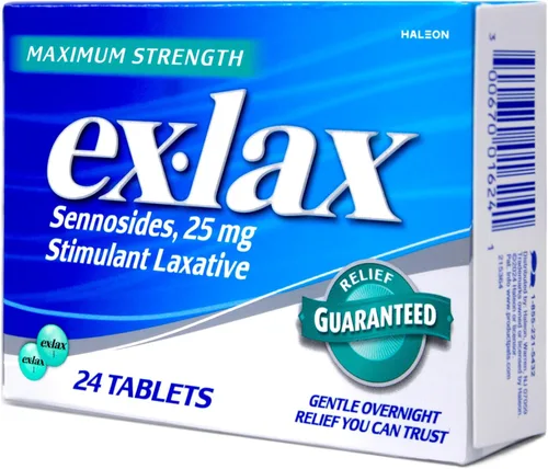 Vista 3 de Ex-Lax Pastillas de máxima fuerza 24 cada uno (paquete de 4)