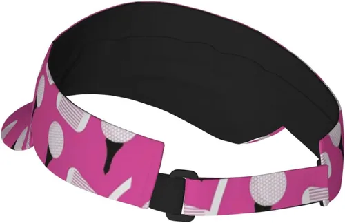 Vista 3 de Divertido sombrero de golf de verano con visera para mujer, gorra de golf ajustable de ala ancha, protección solar para playa