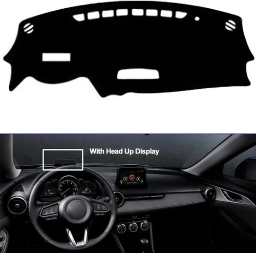 Vista 2 de XITER Para Mazda CX-3 CX3 2016-2019 - Alfombrilla antideslizante para salpicadero, cubierta protectora, se adapta a accesorios de alfombra