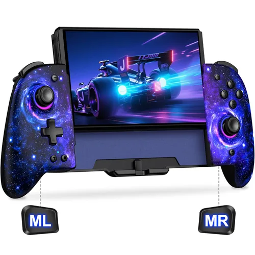 Vista 14 de Gammeefy Switch Controllers Compatible with Nintendo Switch/Switch OLED, One-Piece Joypad Controller Replacement for Switch Pro Controller with 9