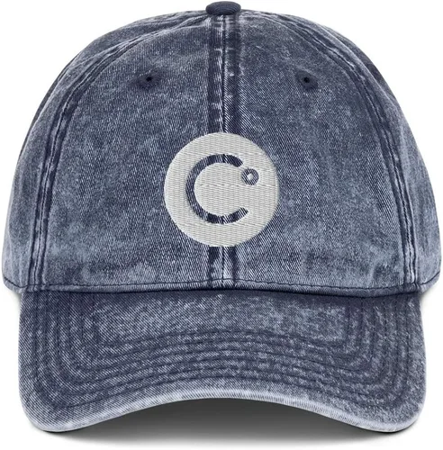 Vista 2 de Sombrero Celsius (Gorra de sarga de algodón vintage bordada) CEL Crypto