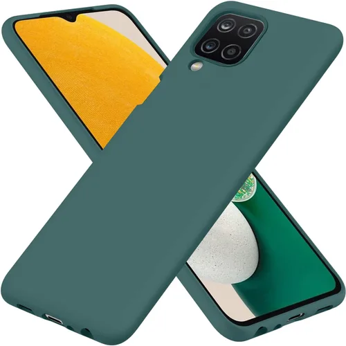 Vista 10 de Para Galaxy A12 4G/M12 Caso, Funda De Goma De Gel De Silicona Negro