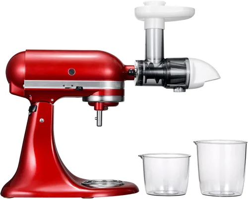 Vista 7 de Accesorio de exprimidor para batidoras KitchenAid, exprimidor de masticación, accesorio de exprimidor lento para batidoras de pie, color blanco