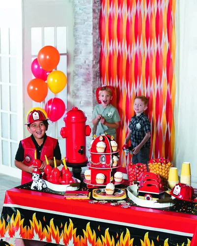 Vista 6 de Fun Express - Soporte para cupcakes en forma de boca de incendio, 15 1/2 x 11 pulgadas