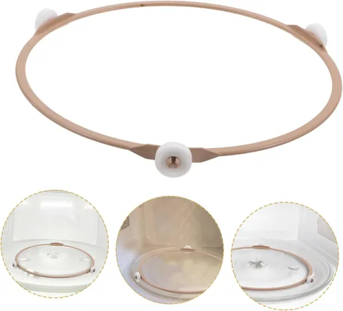 Vista 9 de Anillo de rodillo giratorio para horno de microondas, soporte universal de 7.5 pulgadas con múltiples rodillos de soporte de placa de vidrio
