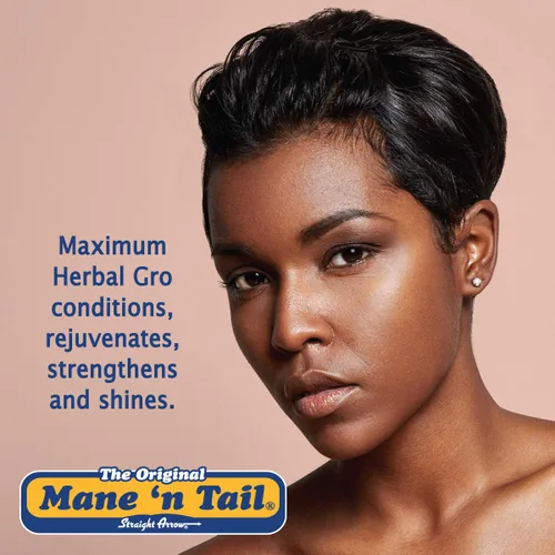 Vista 3 de Mane 'n Tail Herbal Gro Acondicionador Natural para Cabello y Piel Sintética Pomada 5.5 onzas