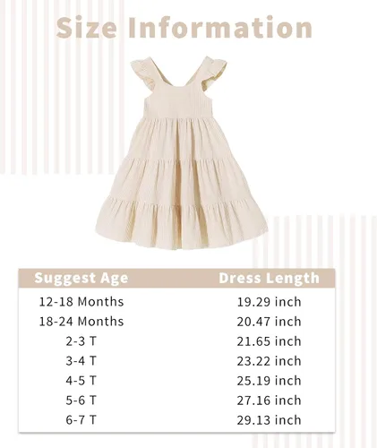 Vista 6 de Vestido de princesa sin mangas con diseño de arco iris para niñas pequeñas vestido de playa con mariposas