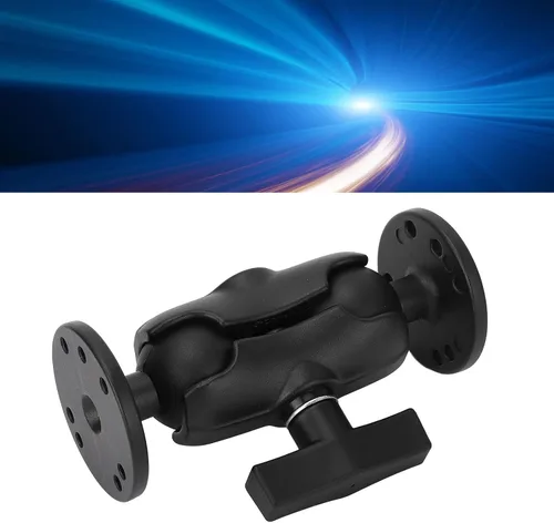 Vista 6 de Soporte de bola doble, soporte para camión, brazo de doble enchufe resistente con adaptadores de bola de tamaño C de 1.5 pulgadas, base de montaje