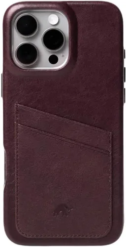 Vista 13 de Funda de cartera de cuero artesanal premium Bullstrap para iPhone 13 Ajuste impecable sin volumen y almacenamiento seguro de tarjetas Funda