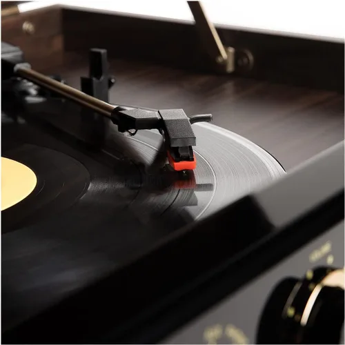 Vista 8 de Victrola Empire Signature - Tocadiscos Bluetooth 7 en 1 de madera de mediados de siglo