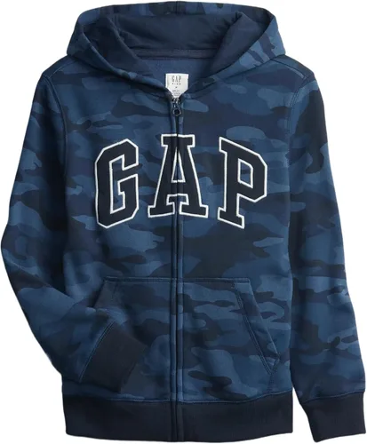 Vista 21 de GAP Sudadera con capucha y cremallera completa con logotipo para niños