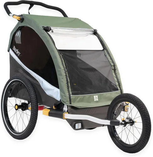 Vista 2 de Burley Design Kit Jogger para Bicicleta, Aluminio, Negro/Plata, 16 pulgadas