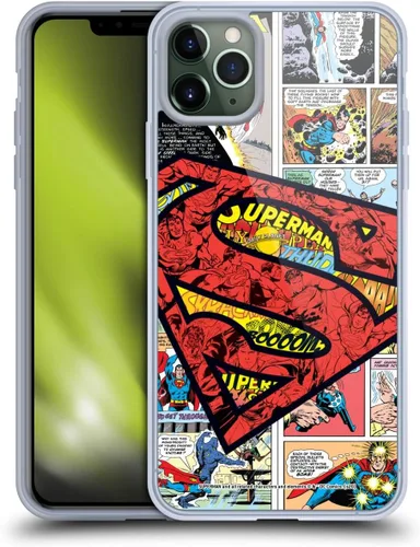 Vista 31 de Head Case Designs Funda de gel con licencia oficial de Superman DC Comics Collage Comicbook Art [protección de grado militar] compatible con Apple