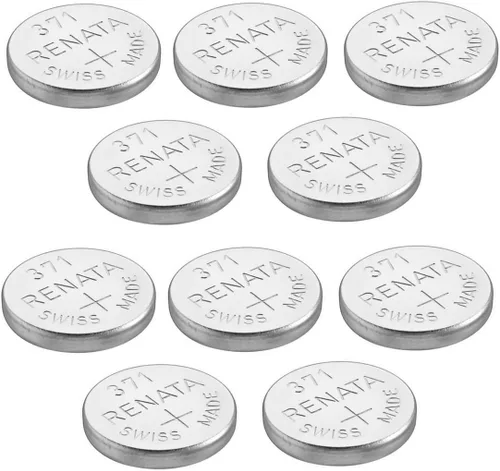 Vista 3 de Renata Reloj Batería 371 o SR920SW Suiza 1,5 V 5 x 371 o SR 920 SW Plata