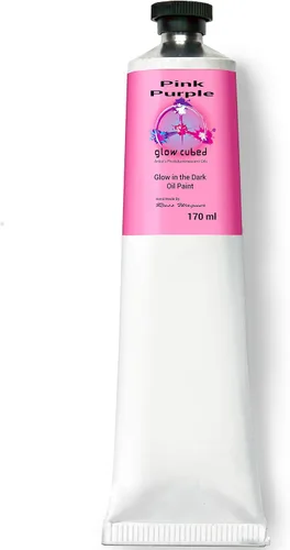 Vista 11 de Pintura al óleo profesional que brilla en la oscuridad Artista Pintura al óleo luminiscente fosforescente autoluminosa Glow Cubed