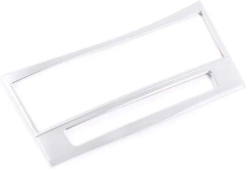Vista 4 de YIWANG ABS cromo interior del coche consola central CD botón marco ajuste etiqueta engomada para Mercedes Benz E Clase W212 2012-2015 Auto Accesorio