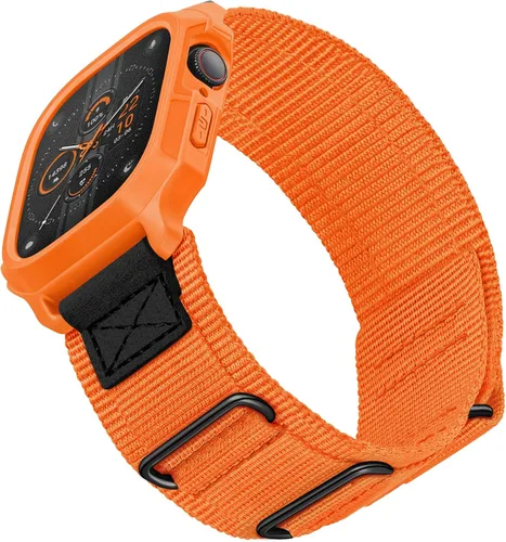 Vista 23 de SUNFWR - Correas compatibles con Apple Watch de 44 mm y 45 mm con estuche, correa deportiva resistente para Apple Watch con cubierta protectora