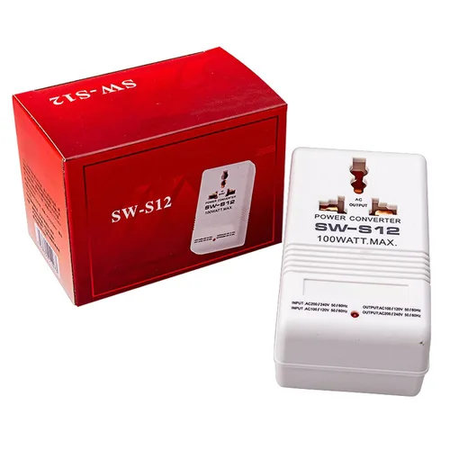 Vista 6 de Walfront Convertidor de corriente de 50 W, convertidor de voltaje de 2 canales AC110V/120V a 220V/240V, adaptador de viaje elevador y descendente