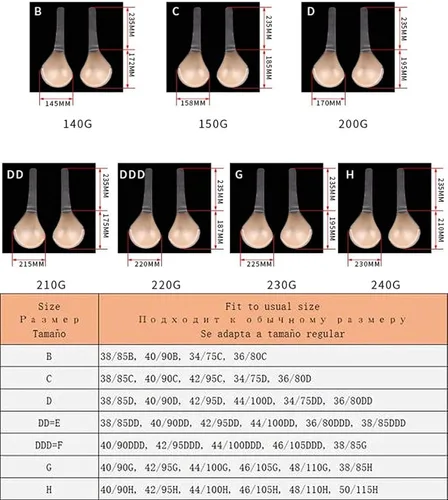 Vista 7 de Invisilift - Brasier para mujer con levantamiento de pecho instantáneo, brasier autoadhesivo invisible