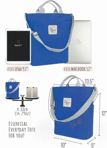 Vista 4 de Lily queen Women Canvas Tote Handbags Casual Shoulder Work Bag Crossbody