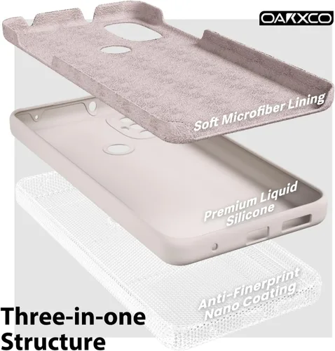 Vista 5 de oakxco para Motorola Moto G Power 2022 Funda de teléfono/Moto G Play 2023 Funda de teléfono de silicona líquida, goma de goma delgada y suave en gel