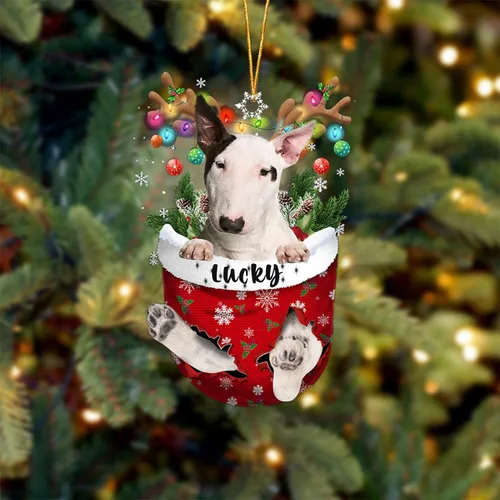 Vista 37 de Adorno de Navidad personalizado para perro Airedale Terrier en bolsillo de nieve, adorno para árbol de Navidad, idea de regalo para amantes