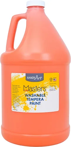Vista 10 de Handy Art Little Masters - Pintura lavable, 16 onzas, color negro Bright & Mixable, High Opacity, Washable Colors for Classroom, Students, Kids