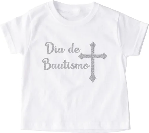 Vista 6 de Mi Bautizo Silver Glitter en Español Body de bautizo Regalo de bautismo Mono de bautismo para bebé