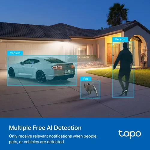 Vista 7 de TP-Link Tapo 2K QHD - Cámara de seguridad Wi-Fi para exteriores, vista