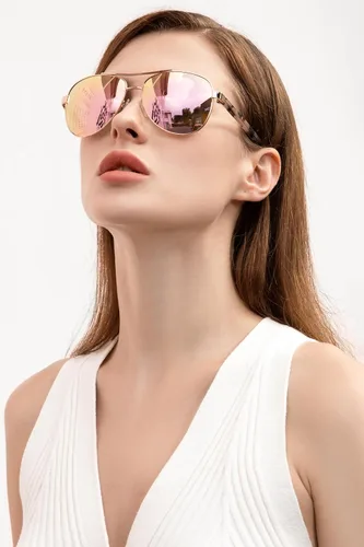 Vista 16 de CARFIA Gafas de sol polarizadas para mujer, protección UV, brazos de acetato, marco de metal, sombras para mujer, CA3216
