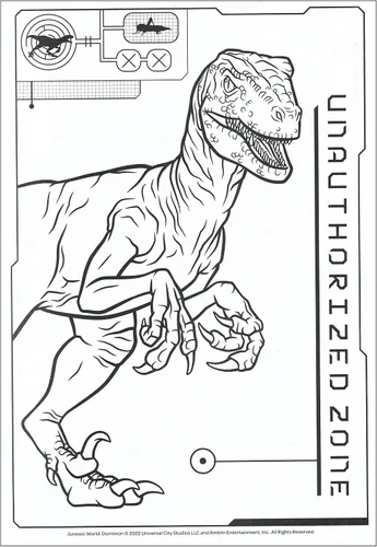 Vista 6 de Libro para colorear y actividades Jumbo de Jurassic World - 64 páginas