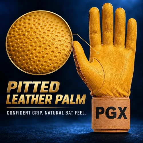 Vista 6 de PGX Power Stones Batting Gloves for Baseball & Softball, Youth & Adult