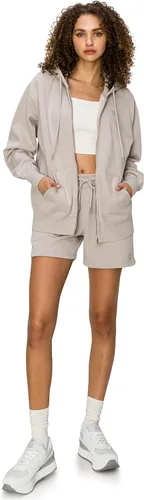 Vista 4 de Cali1850 Women's Premium Cloud Fleece SweatShorts - Drawstring Elastic Waist Soft Cozy Casual Shorts