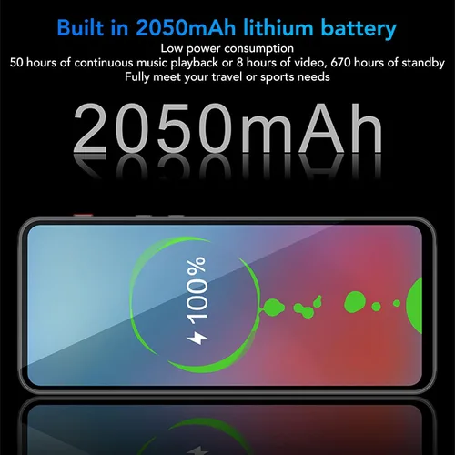 Vista 7 de Reproductor de MP4, reproductor de música Bluetooth Full HD de 5 pulgadas con reproducción de música de 50 horas, reproductor multimedia estéreo