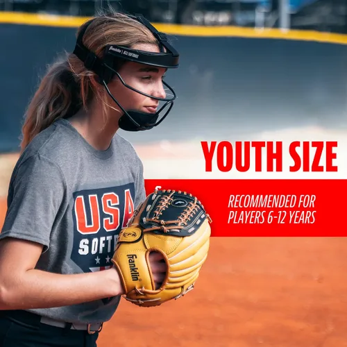 Vista 7 de Franklin Sports Softball Face Mask for Fielders - Girls Youth Face Shield for Infielders - Kids Fielding Guard for Fastpitch + Slowpitch Softball