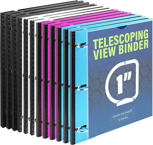 Vista 22 de WOT I Carpeta de 3 Anillos Telescópica (0.75"), Carpeta Flexible Expandible - Diseño Patentado para Fácil Portabilidad, Capacidad para 160 Hojas