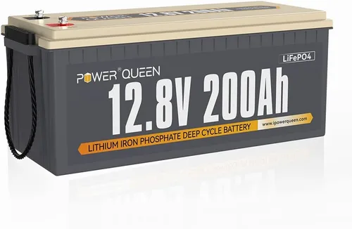 Vista 20 de Power Queen - Batería de litio LiFePO4 de 12 V/100 Ah con Bluetooth, batería de ciclo profundo de corte de baja temperatura con BMS de 100 A, 1280