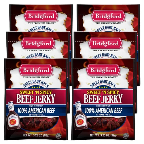 Vista 34 de Bridgford Bocadillos de carne de res de 4 onzas, paquete de 3 – Snacks listos para comer para aperitivos sobre la marcha – Snacks de carne sin