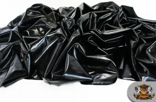 Vista 5 de 1 tela negra metálica de elastano de 60 pulgadas (vendida por yarda)