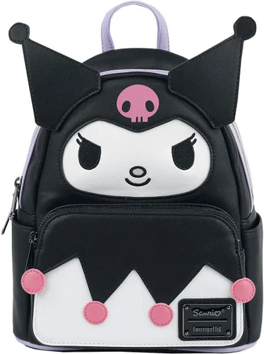 Vista 2 de Loungefly Sanrio Hello Kitty Kuromi Cosplay - Bolso de hombro con doble correa para mujer, Negro -, Classic