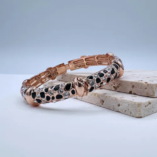 Vista 3 de Mall of Style Collar Black Panther – Joyas de leopardo para mujer – Pendientes de leopardo – Collar de lepoard – Joyas con estampado animal