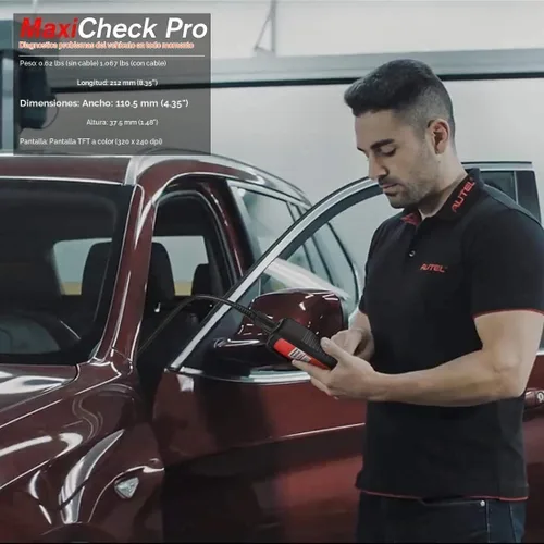 Vista 7 de Autel MaxiCheck PRO - Herramienta de Escaneo AutoBleed de Purga de Frenos ABS con Diagnóstico ABS SRS, OBDII Completo, BMS EPB SRS SAS Servicios